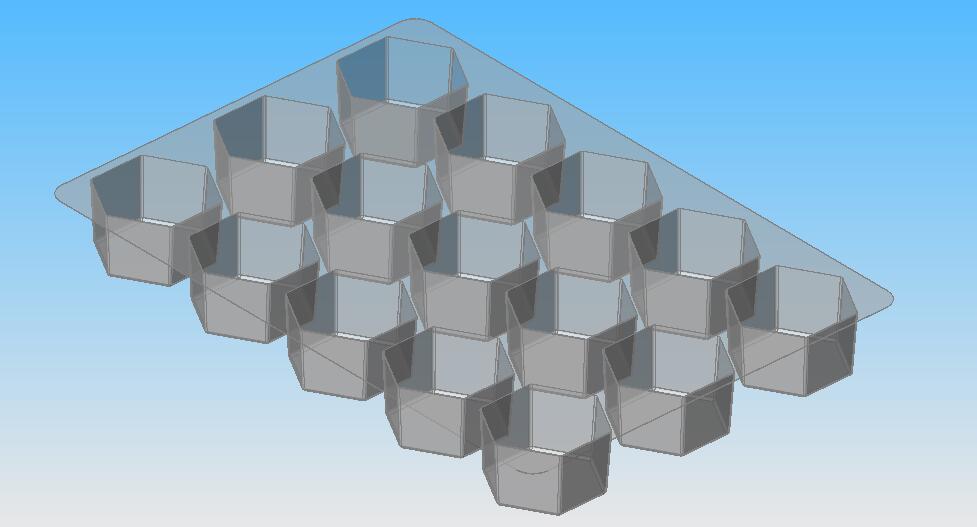 Plateau 15 hexagones